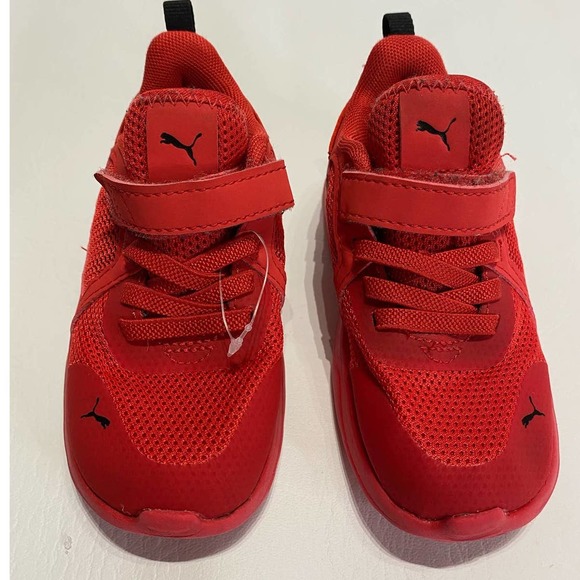 Like New Puma Toddler Sneakers Size 8C US Red Unisex - Picture 2 of 6